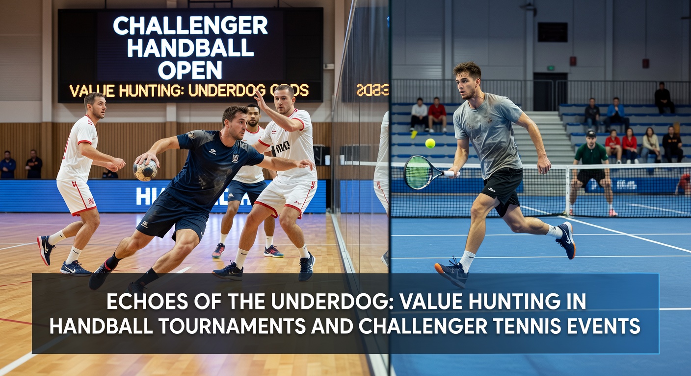 Tennisspieler im Challenger-Match, Underdog feiert Break-Point gegen Favoriten