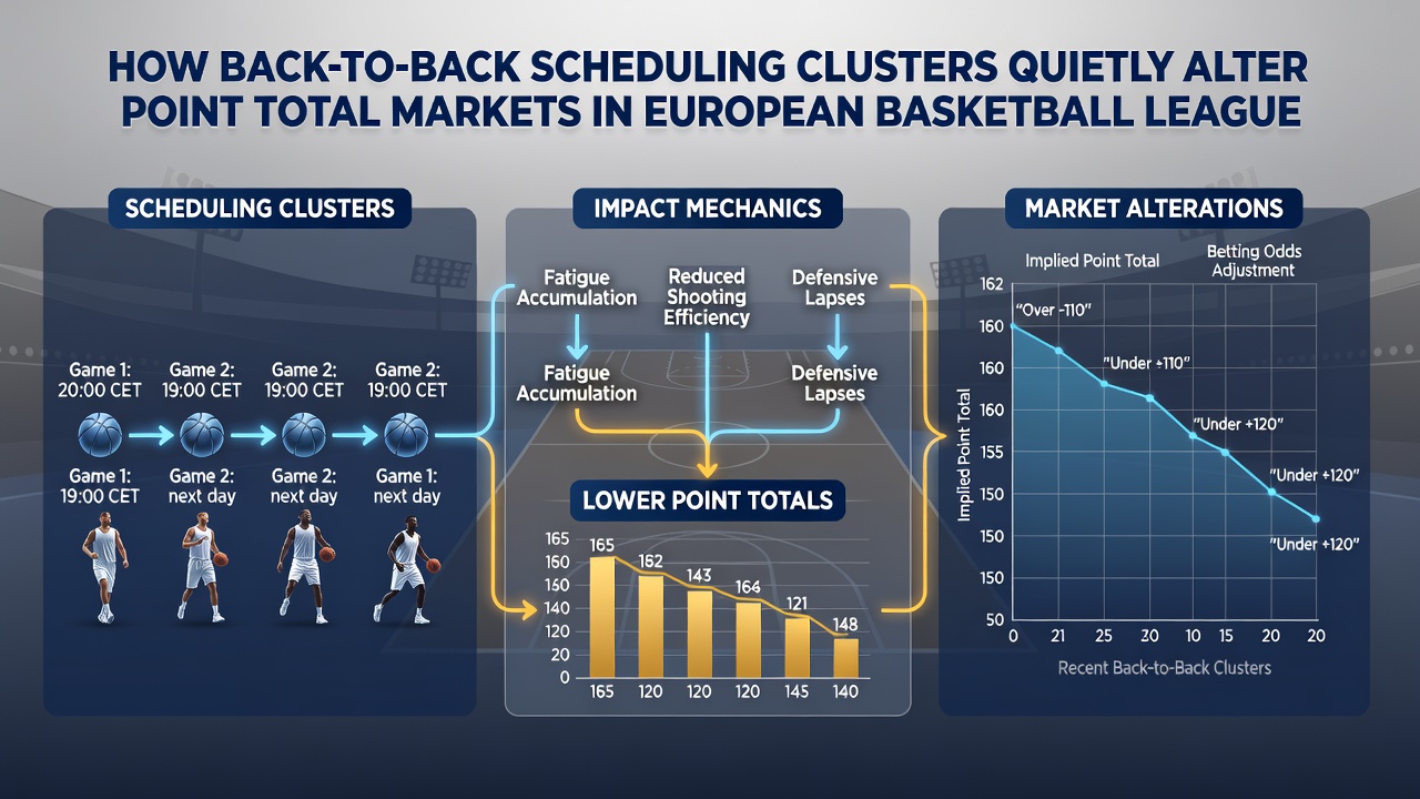 Statistische Auswertung von Punktetotals nach Back-to-Back-Spielen in Basketballligen