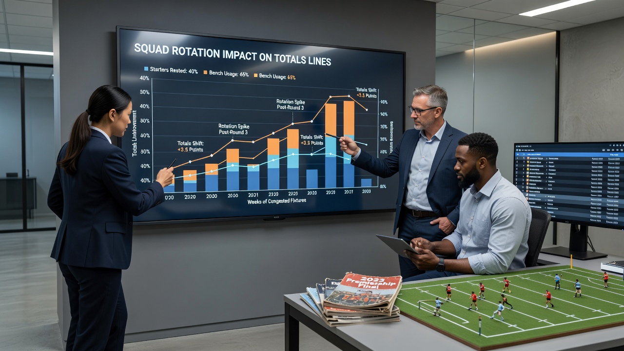 Statistische Übersicht zu Punktetotals bei Rotation in Rugby-Partien