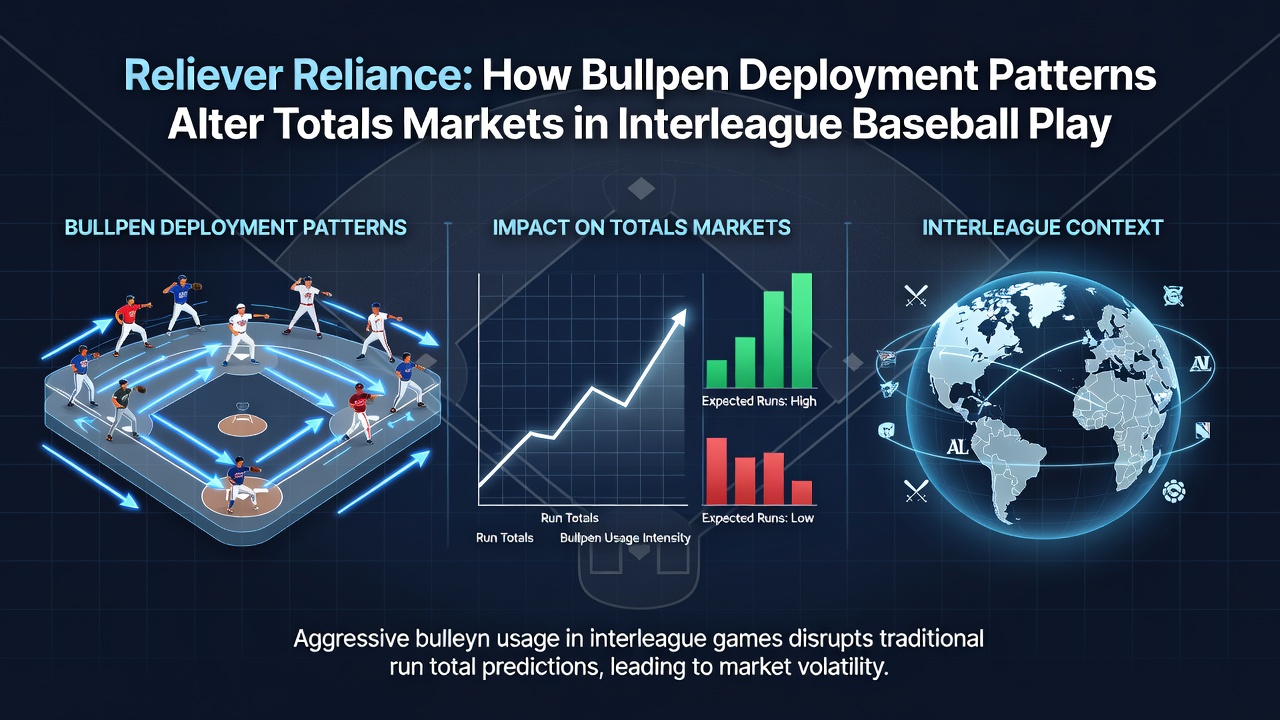 Analyse von Bullpen-Einsatzmustern in Interleague-Baseballspielen und deren Einfluss auf Run-Totals