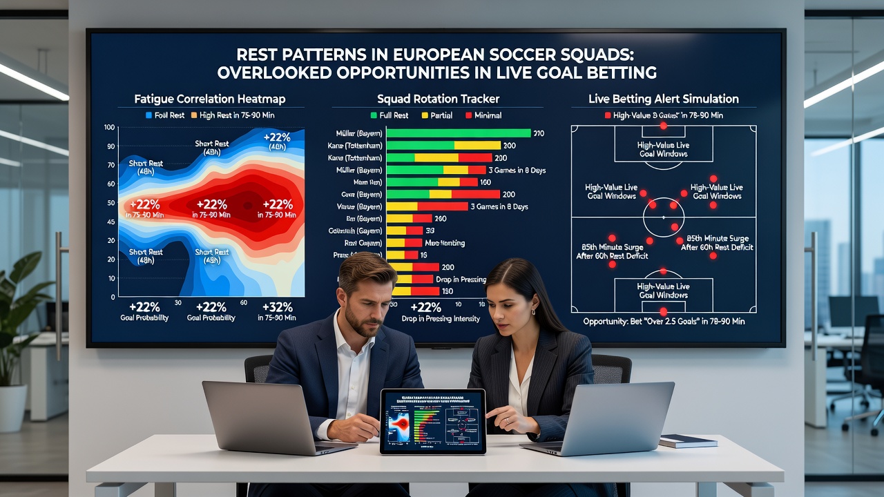 Live-Wettanalyse mit Fokus auf Torentwicklungen bei unterschiedlichen Ruhezeiten in europäischen Stadien